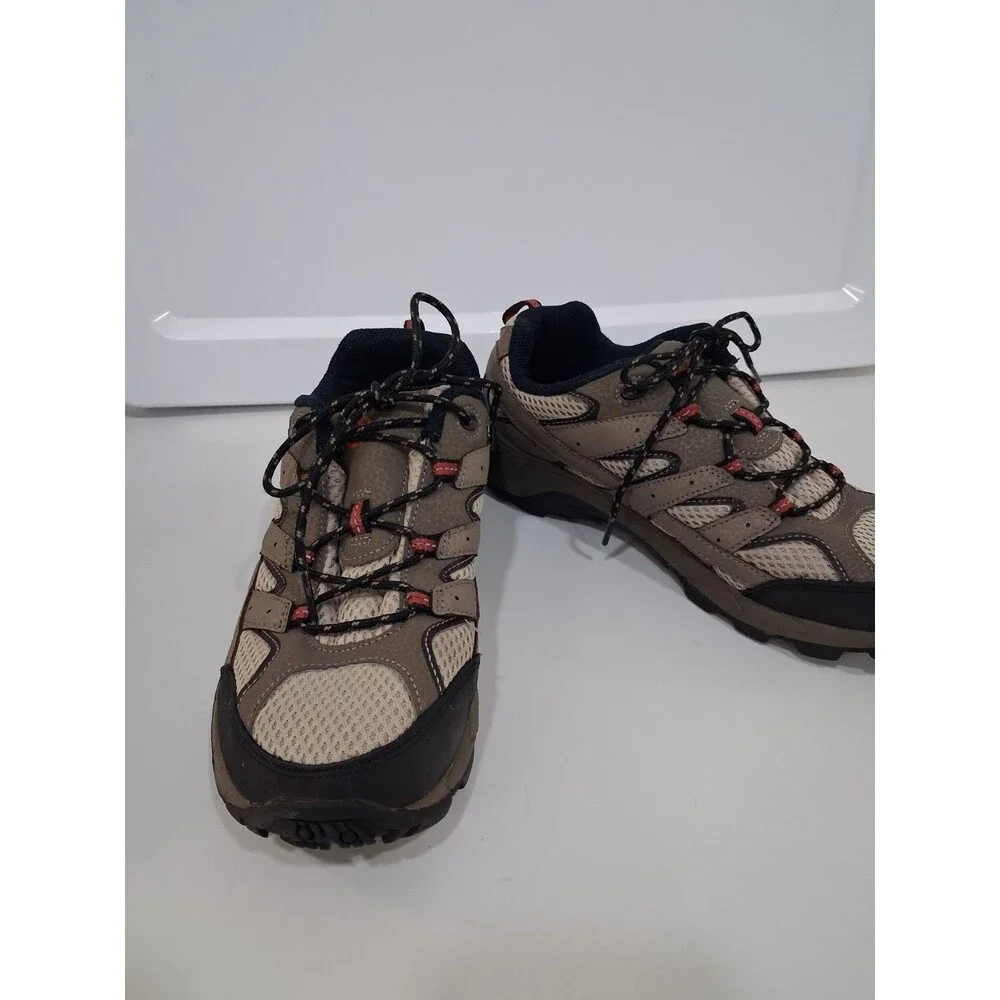 Merrell Kids Moab 2 Low Lace Hiking Sneaker  Durable Leather Textile Mesh Rubber